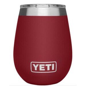 YETI Rambler 10 oz Wine Tumbler Harvest Red Burgundy with MagSlider Lid Rare LE